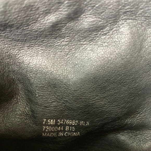 New FRYE Patty Artisan Zip Black Leather Ankle Boot 7.5M - Picture 7 of 7